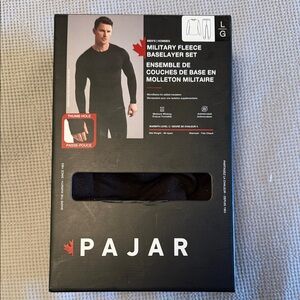 Pajar Men's Military Fleece Baselayer Set - Black